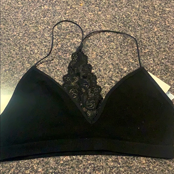Black fabric bralette - Picture 1 of 2